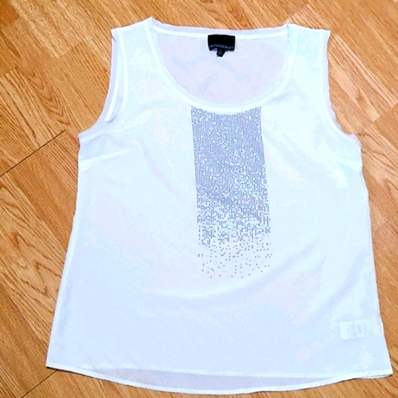 Anthropologie Tops - Anthropologie Cynthia Rowley Embellished White Blouse